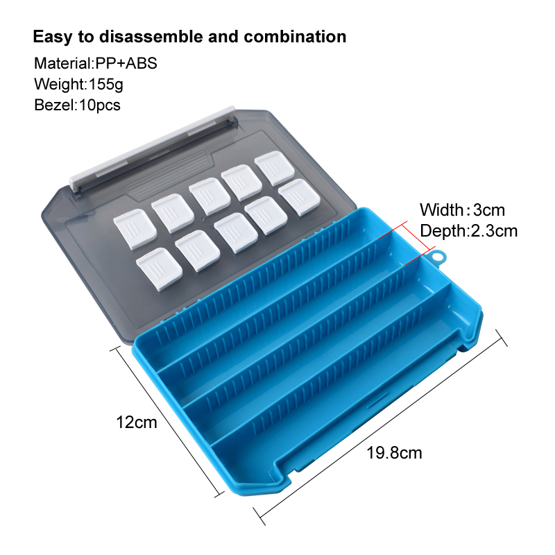 Fishing Box Plastic Fisherman Tackle Box Bait Container Hook Lure Tool Case Box Accessories Storage Supplies Organizer for Carp