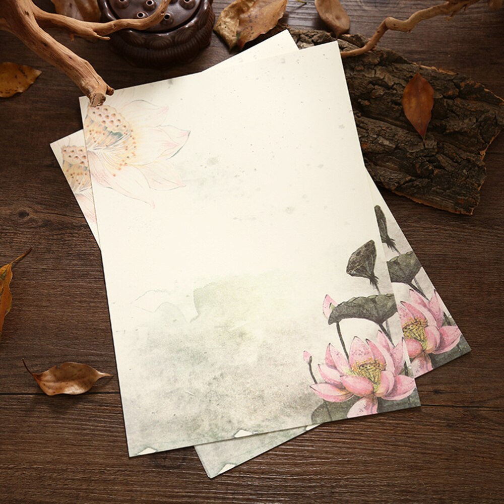 64pcs Chinese Style Retro Writing Paper Vintage Letter Paper Stationery Sets (Mixed Pattern)