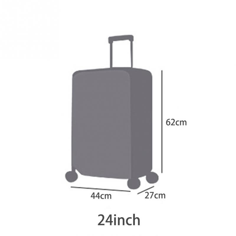 Reizen Waterdichte PVC Verdikking Transparante Bagage Cover Maat 20, 22, 24, 26, 28 stofdicht Beschermende Koffer Cover #15: Transparent 24
