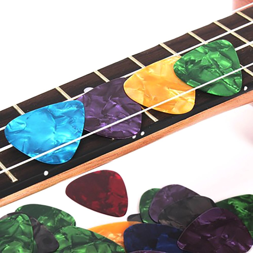 Superthin Colorful Acoustic Celluloid Electric Plectrum Instrument Guitar Picks