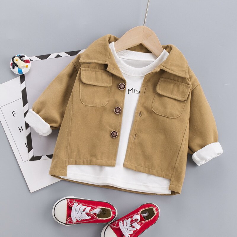 Lente Baby Boy Kid Kleding Vest Geul Jas Voor 1 2 3 4 Jaar Baby Boy Kleding Peuter Outfit casual Bovenkleding Jassen