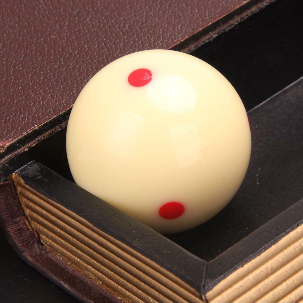 2-1/4" Table Mini Cue Ball Billiard Pool Entertainment Regulation Size Practice Training Red Dots Replacement Tool Sports Resin