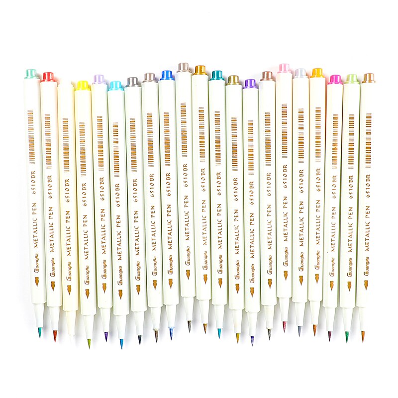 Rotuladores coloridos respetuosos con el medio ambiente práctico álbum de fotos DIY Scrapbooking bolígrafo de Graffiti decorativo para tarjetas de Metal de cristal