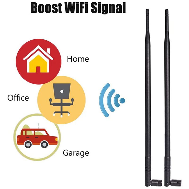 9Dbi Wifi Antenne 2.4Ghz 5.8Ghz Dual Band Sma Antenne 4G Omni-Directionele Draadloze Antenne Voor Draadloze netwerk Router