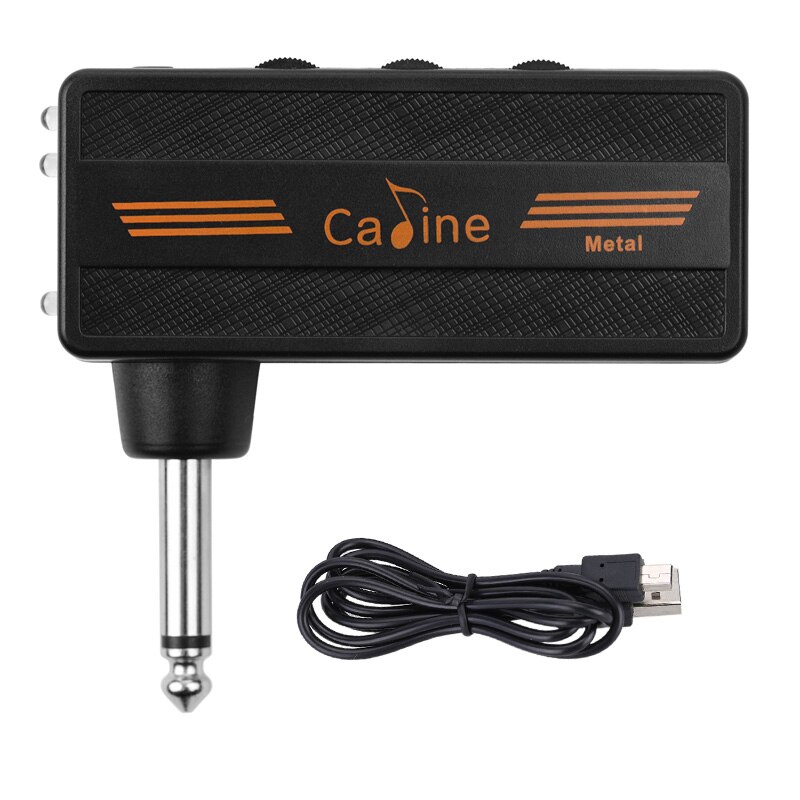 ammoon Multi-effects Guitar Headphone Amplifier Rechargeable Pocket Headphone Guitar Amp with 3.5mm Jack for Guitar Amplifier: Caline CA-101
