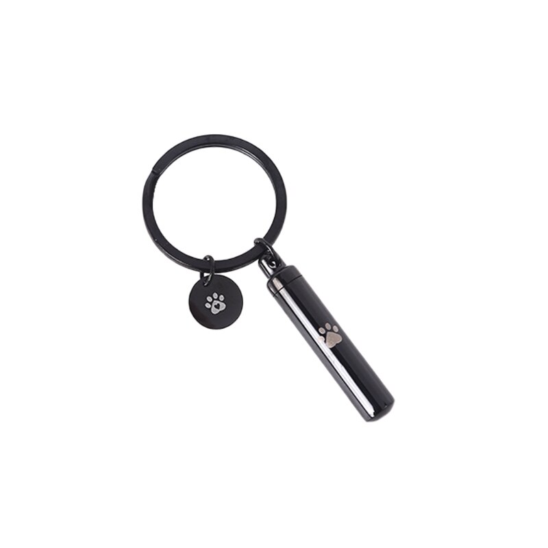 Crematie Sieraden Voor As Hanger Urn Sleutelhanger Roestvrij Stalen Cilinder Aandenken As Memorial Sieraden Voor Pet Y5GB: 10SN200174-B