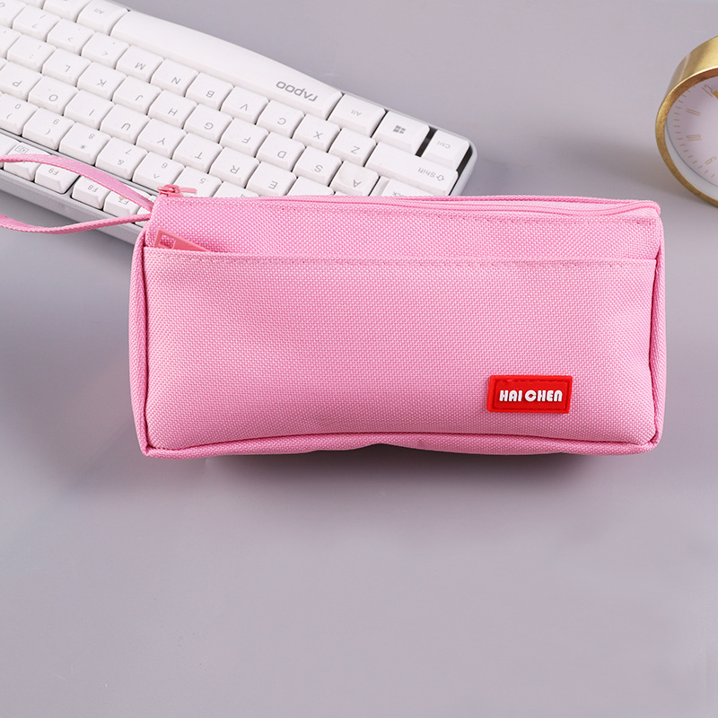 trousse scolaire kawaii fille ecole pencil case fournitures scolaires garcon affaire sac fourniture cartable enfant a crayon cute college coque grande rangement bureau de couleur boite: pink