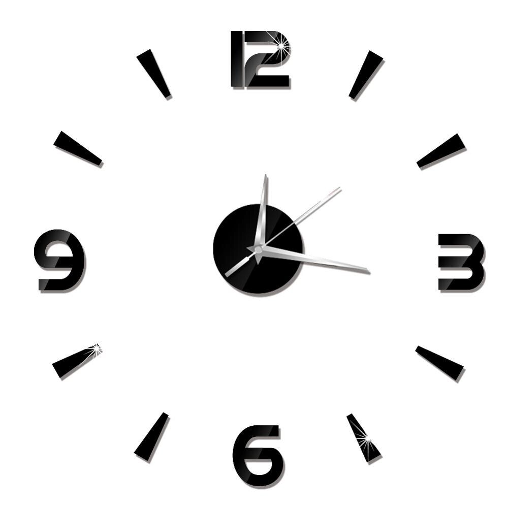 3D horloge murale miroir Stickers muraux salon Quartz montre décoration pour la maison bricolage horloges autocollant reloj de pared: 2