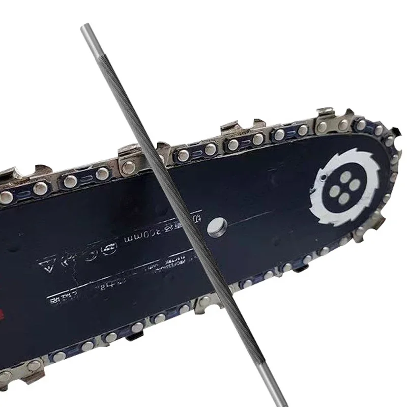 Lima de motosierra eléctrica redonda, 3 uds., 4mm/4,8mm/5,5mm, afilador de archivos, cadenas de motosierra, accesorios de herramientas manuales para carpintería