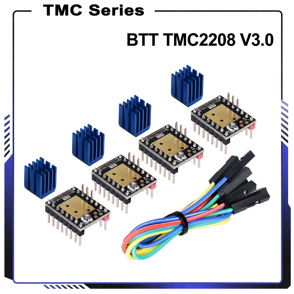 Bigtreetech tmc 2208 v3.0 trinmotor driver uart 3d printerdele tmc 2130 tmc 2209 til skr  v1.4 mks sgen ramper 1.4 skr mini  e3