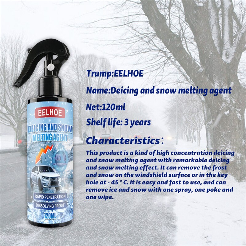 Car De-icing Agent Winter Window Melting Snow Deicing Spray Anti-ice Accessories Maintenance Cleaning Car Fire Extinguishing