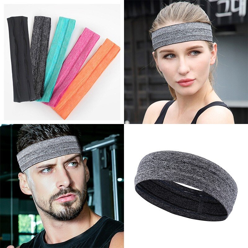 Atmungsaktive, rutschfeste und elastische stirnbänder für damen und herren – ideal für volleyball, basketball, fitnessstudio, yoga und radfahren.