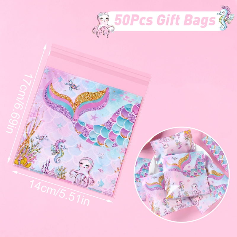 Mermaid Tail Little Mermaid Birthday Party Candy B... – Grandado