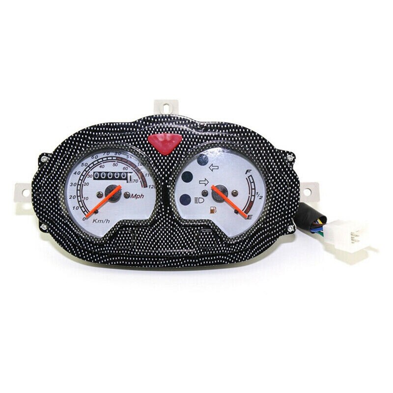 Motorcycle Speedometer Odometer Assembly Instrument Gauge for GY6 125/150Cc: Default Title