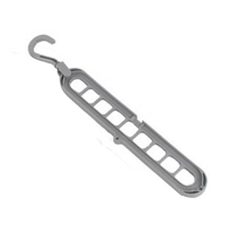 Perchas mágicas de múltiples Compatibilidad de puertos para ropa, tendedero multifunción, estante de ropa de plástico, colgador de secado, colgadores de almacenamiento: Gris