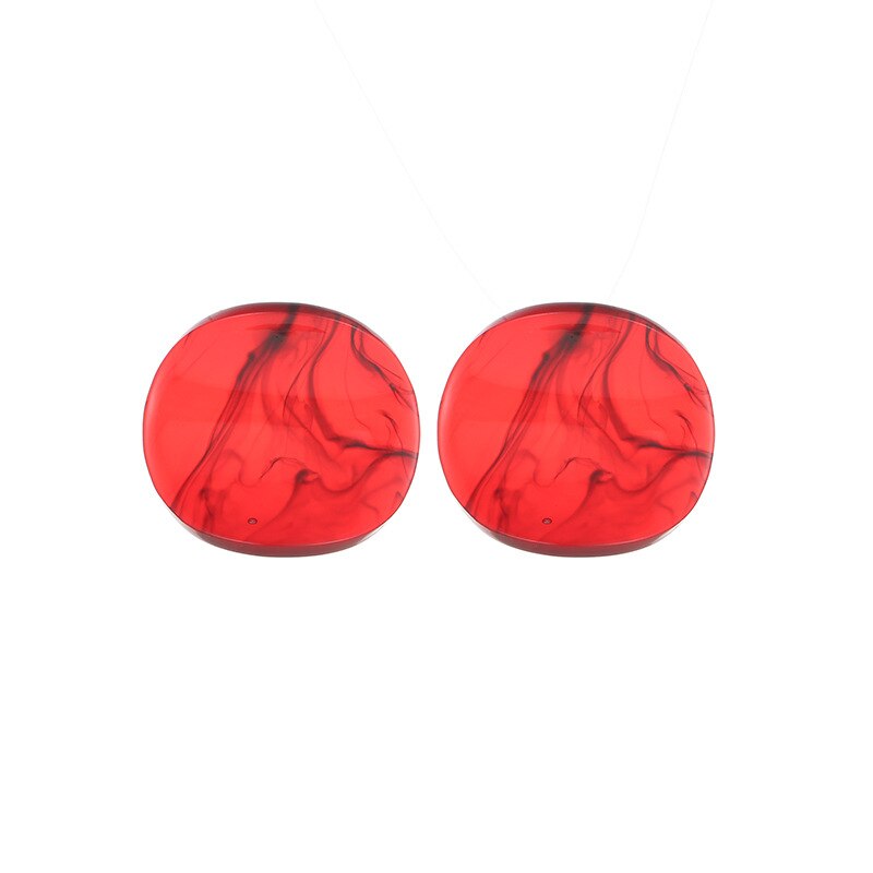 Pendientes de Clip circulares a la para mujer, 1 par, pendiente llamativo geométrico, pendiente de Metal, pendiente colgante a la , tendencia de joyería