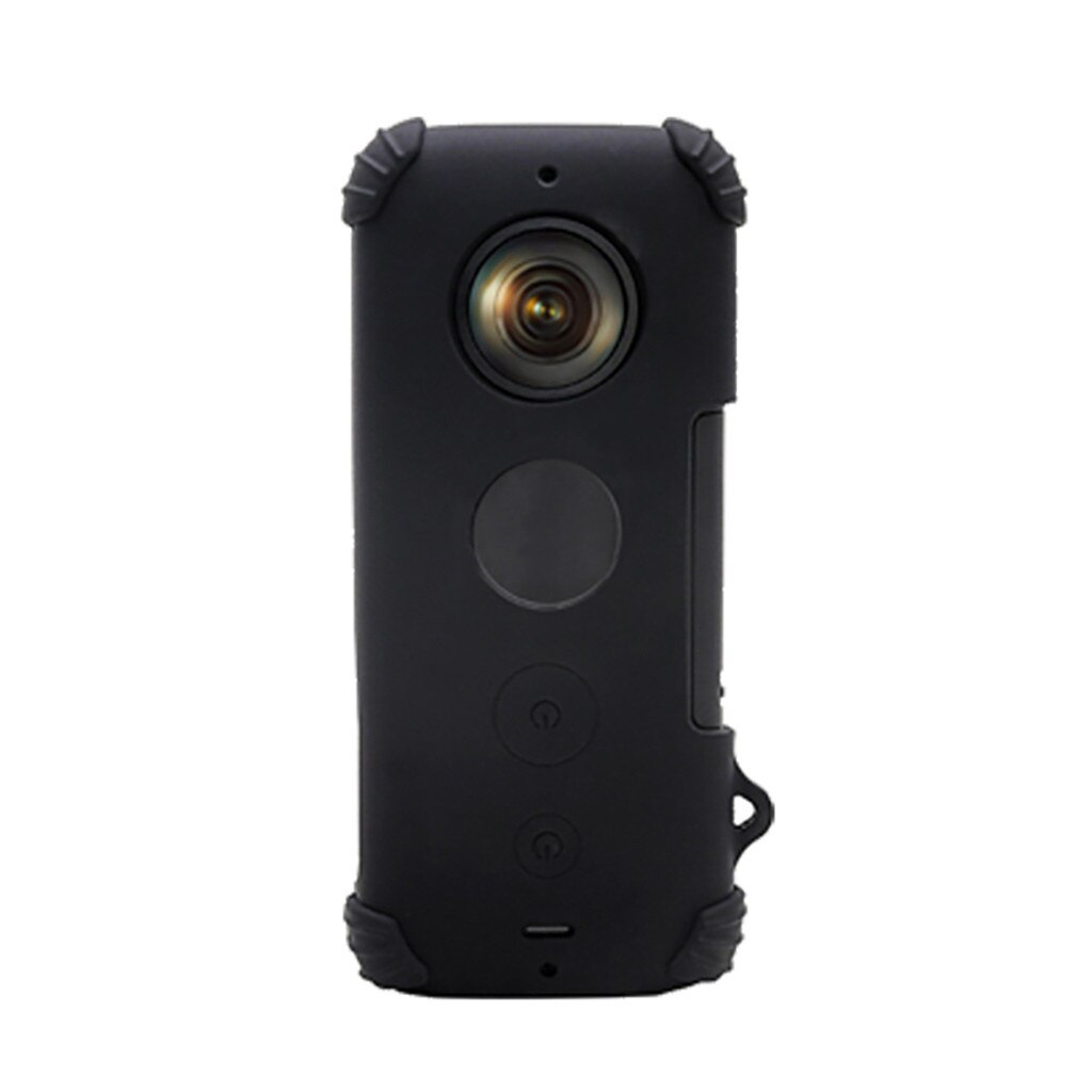 Siliconen Beschermhoes voor Insta 360 EEN X Bescherming Anti-Kras Cover Case voor insta Actie Camera Accessoires: BK