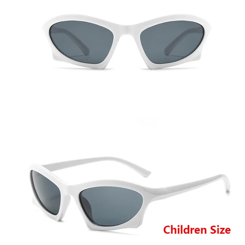 Populaire Vrouwen Mannen Punk Zonnebril Unieke Sport Zonnebril Unisex UV400 Goggle Shades Spiegel Kleurrijke Y2k Brillen Gafas De Sol
