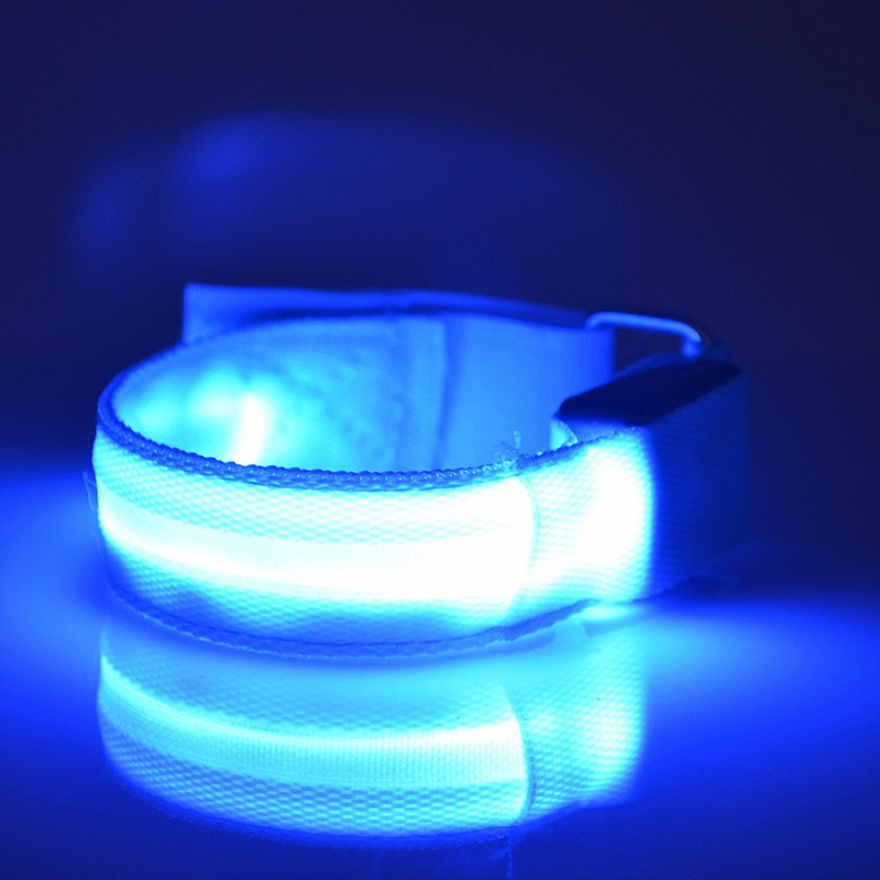 USB draussen LED Nacht Laufen Licht Armbinde Sicherheit Reflektierende warnen Licht Armbinde Blinkt Gürtel
