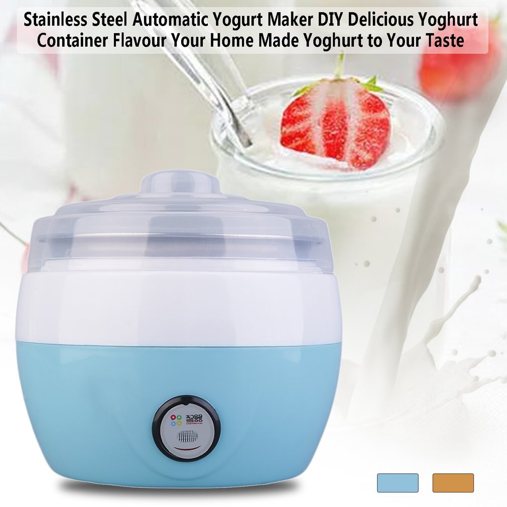 Elektrisk yoghurt maker multifunktionel automatisk plast eller rustfrit stål liner yoghurt maker mini automatisk hjemme yoghurt maskine