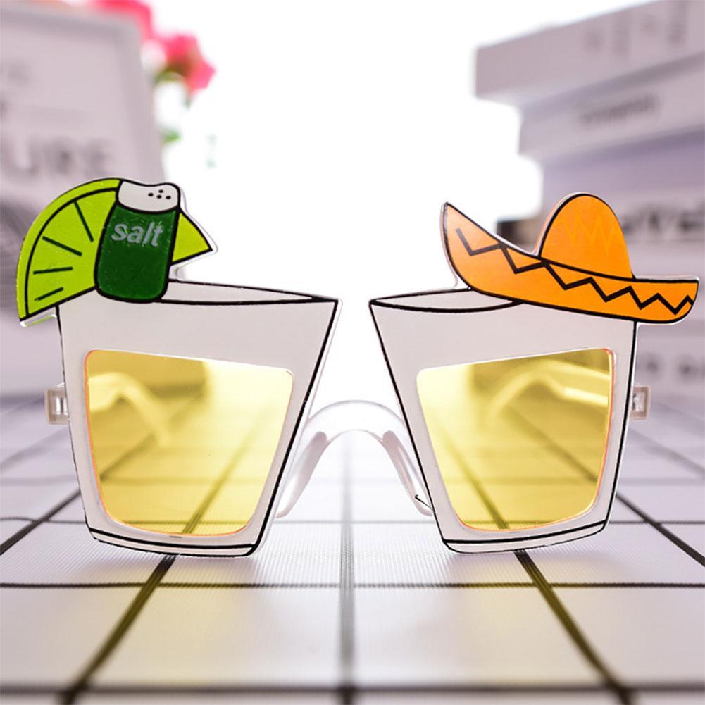 Verjaardagsfeestje Bril Grappig Bier Mok Zonnebloem Watermeloen Zonnebril Zomer Party Prom Rekwisieten Levert Kids Favor Party Decor: F
