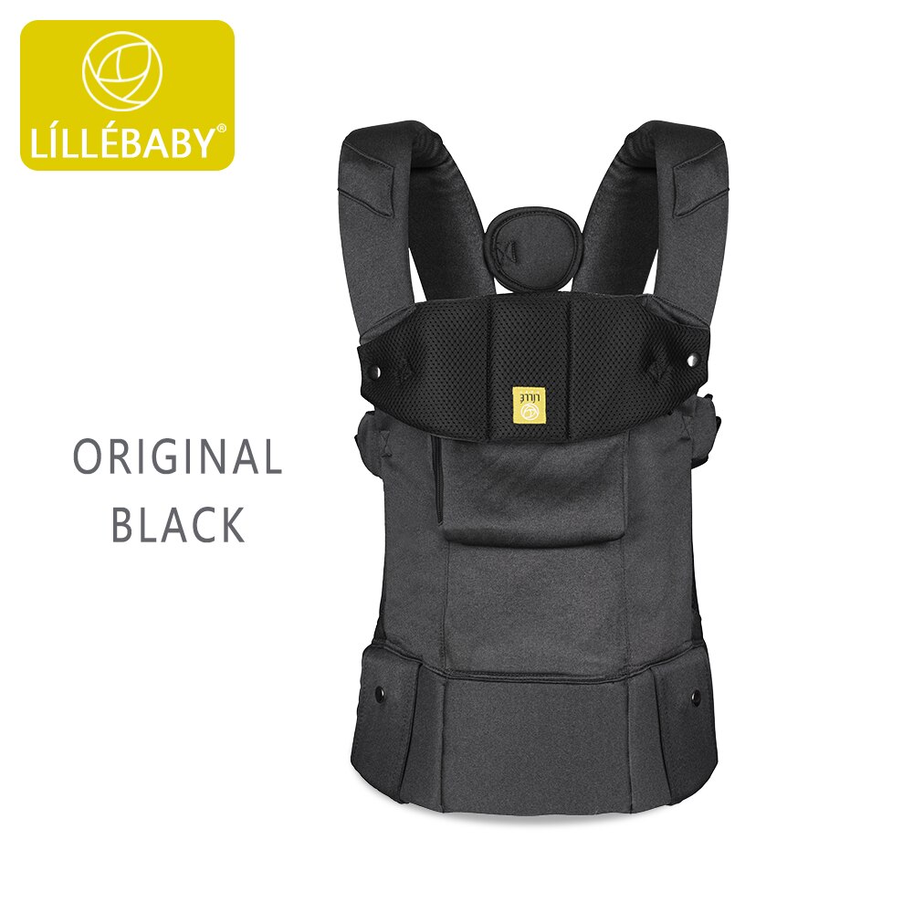 Lillebaby Ergonomische Originele Baby Carrier Baby Baby Sling Bebes Voorkant Kangoeroe Voor 0-36 Maanden: BLACK