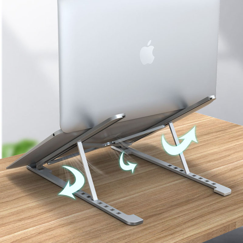 Aluminum Adjustable Laptop Stand 8 Angles Slim Des... – Vicedeal