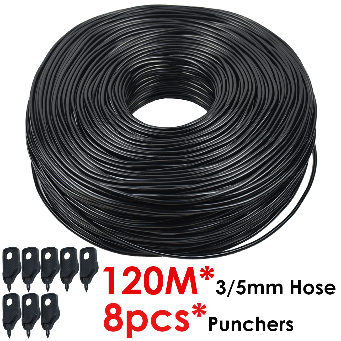 Sistema di irrigazione automatico per irrigazione a goccia KESLA giardino da 4/7 a 3/5mm da 1/4 a 1/8 kit tubo flessibile per piante da vaso bonsai domestiche serra: Colore rosa