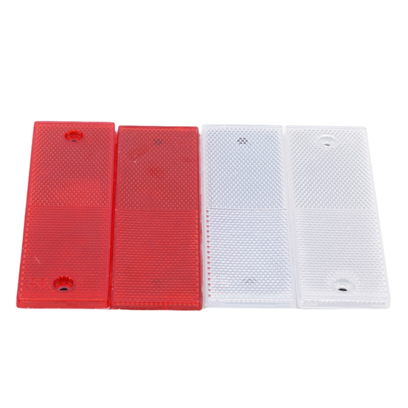 Praktische veiligheidswaarschuwing reflecterende plaat reflector stickers wit rode reflectoren auto exterieur accessoires