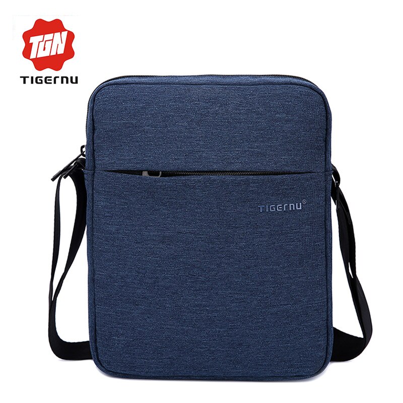 Nueva Tigernu Bolsa de para Hombre Impermeable Oxford Bolsa de Mensajero Maletín de Negocios Informal masculina bolsa de hombro Crossbody: Blue