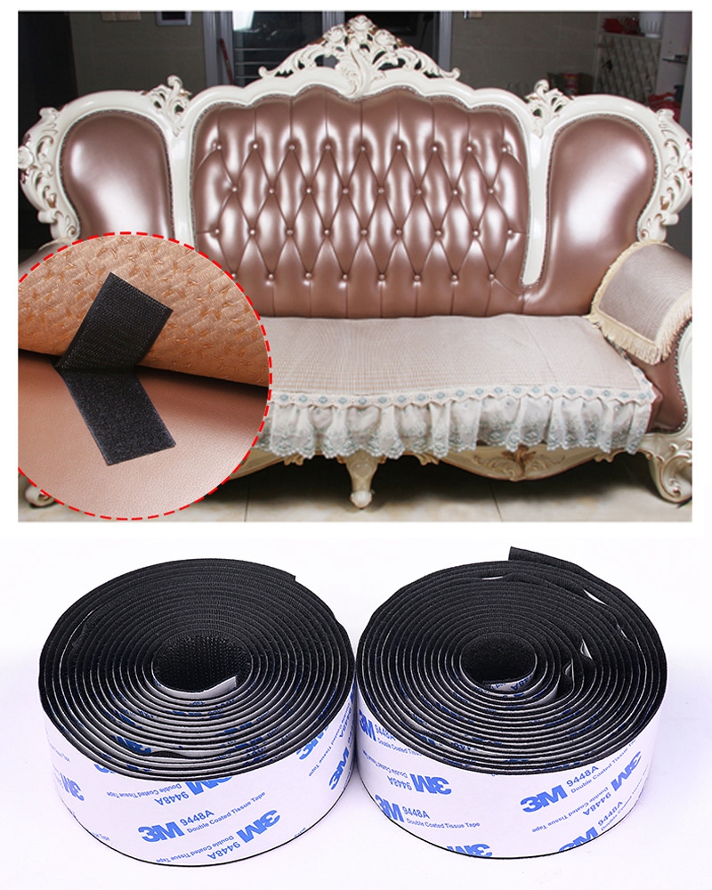 3M Glue Strong Glue Self Adhesive Hook and Loop Fastener Tape Nylon Sticker Adhesive for DIY 16/20/25/30/40/50mm