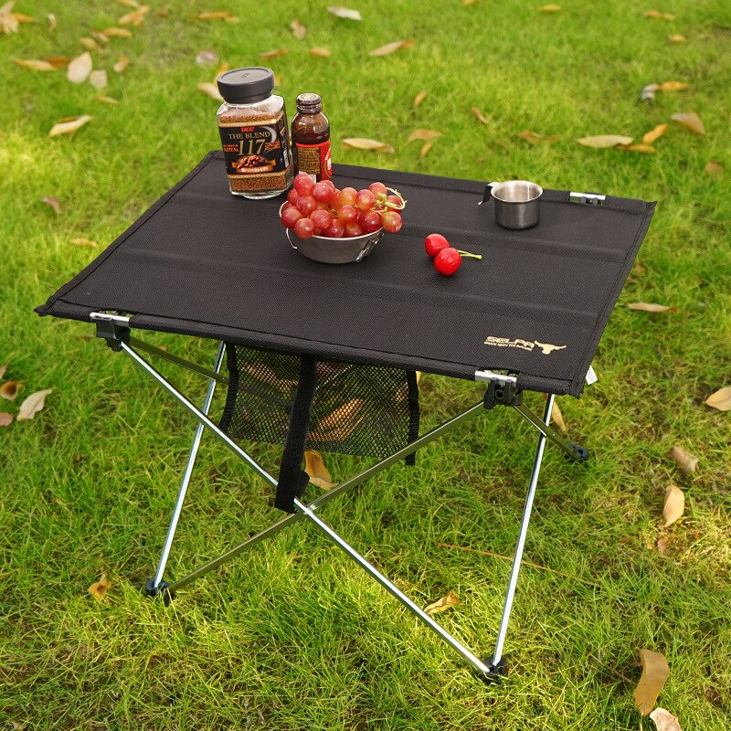 Outdoor Camping Small Folding Table Air Portable Aluminum Alloy Picnic Furniture Barbecue Ultralight Camping Equipment