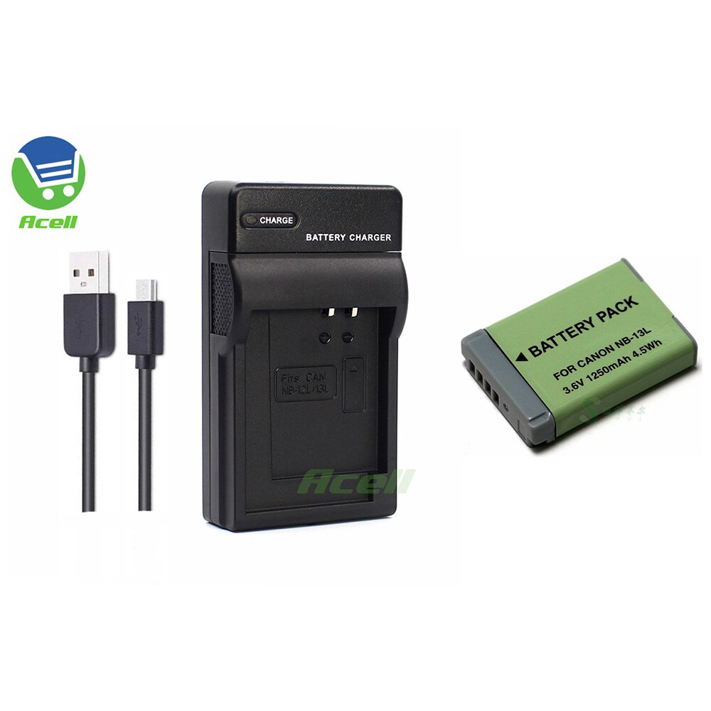 NB-13L Battery + LCD USB Dual Charger for Canon PowerShot SX740 SX730 SX720 SX620 HS PowerShot G7X G1X Mark III Camera