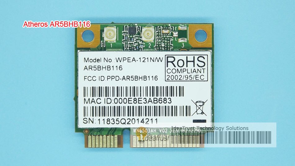 AR5BHB116 AR9382 300Mbps 2.4 & 5G WiFi carte réseau sans fil plus que AR5BHB92 AR9280