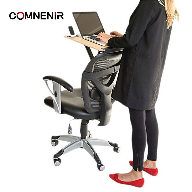 Comnenir T-5 laptop riser sit stand desk height adjustable chair desk