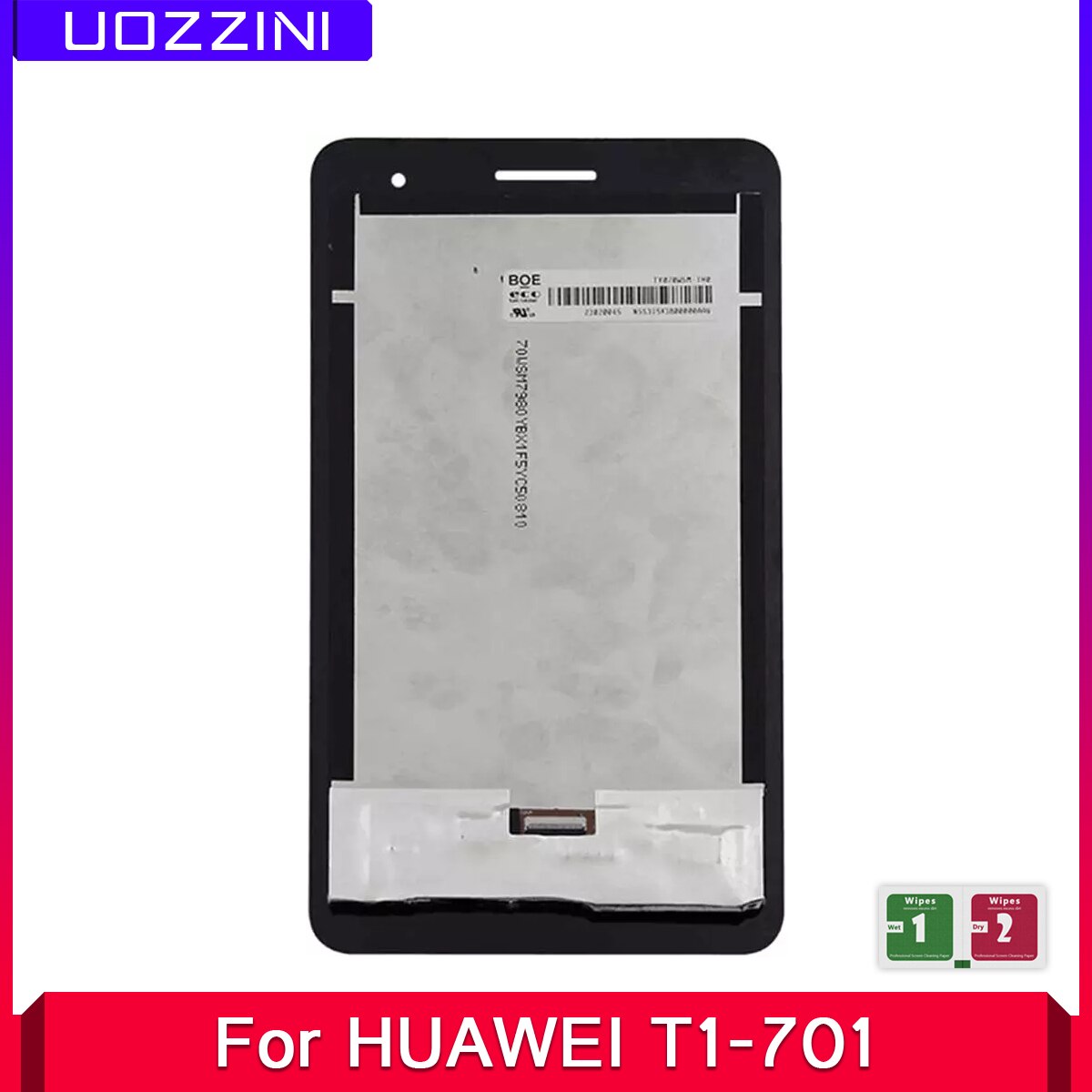 Tested LCD For HUAWEI MediaPad T1 7.0 701 T1-701 T1-701U T1-701UA Display Touch Screen Digitizer With/No Frame Replacement