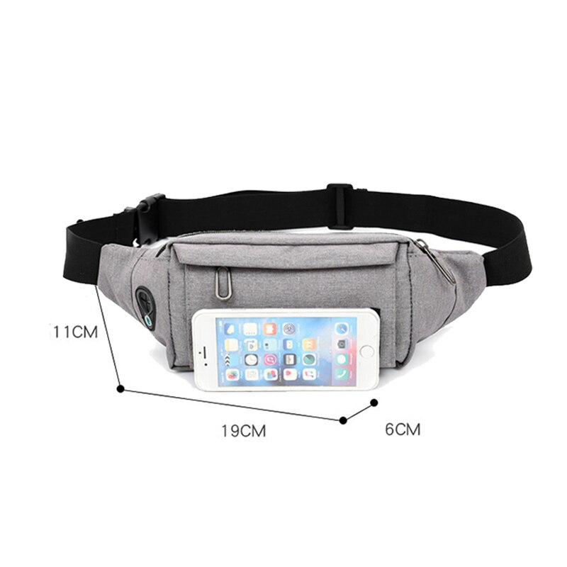 Imperméable à l'eau hommes bandoulière taille sacs en cours d'exécution Sport poitrine poche sac voyage Pack ceinture sac casque Plug épaule sac de messager