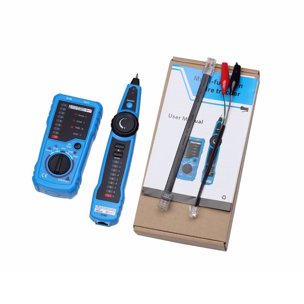 FWT11 anti-interference line hunter plastic + metal Fwt11 network line tester network cable telephone line tracker