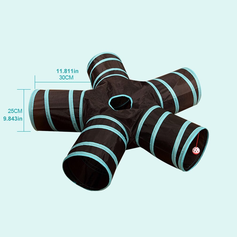1 pièces chat jouet chien jouet trois canaux Tunnel jouet chien chat Tunnel jouet chat canal roulant Totoro Tunnel té