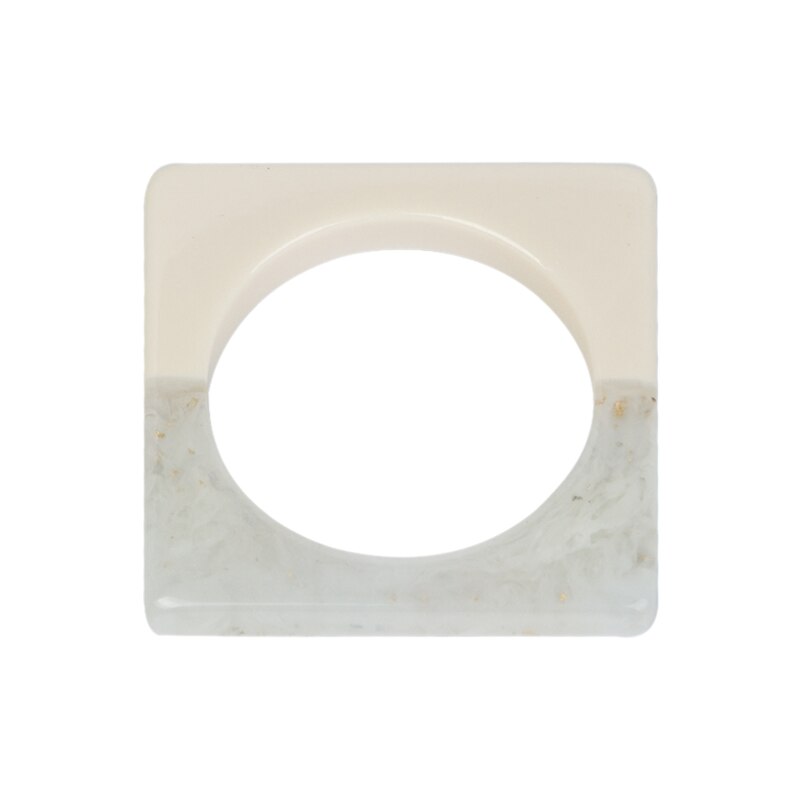 Pulseira vintage de resina, bracelete quadrado para mulheres, joias da moda, acrílico, geométrica, grande, para festa, pulseira para meninas: color-4