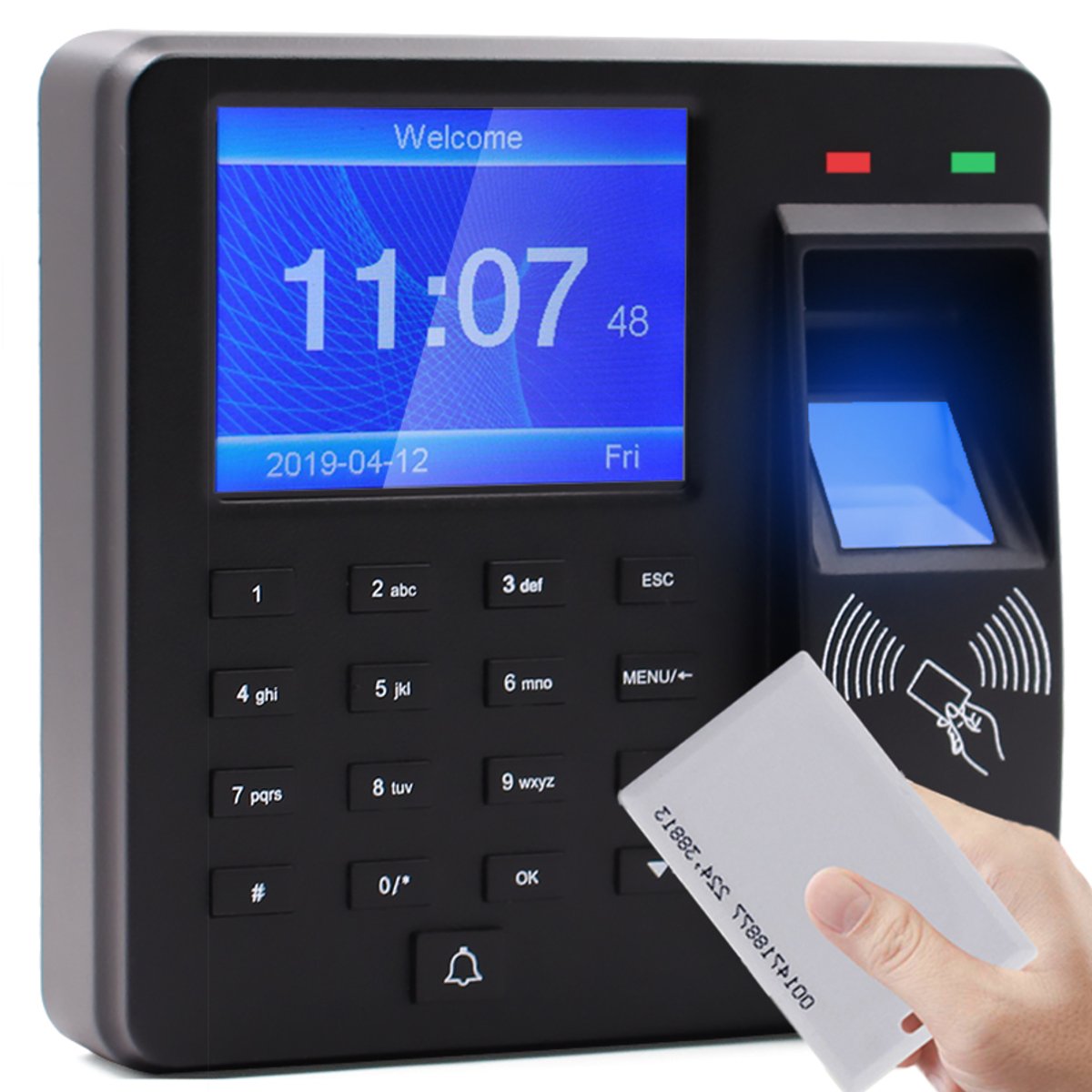 Fingerprint Attendance Machine LCD Password Attendance Machine Employee Checking-in Recorder Access Control System