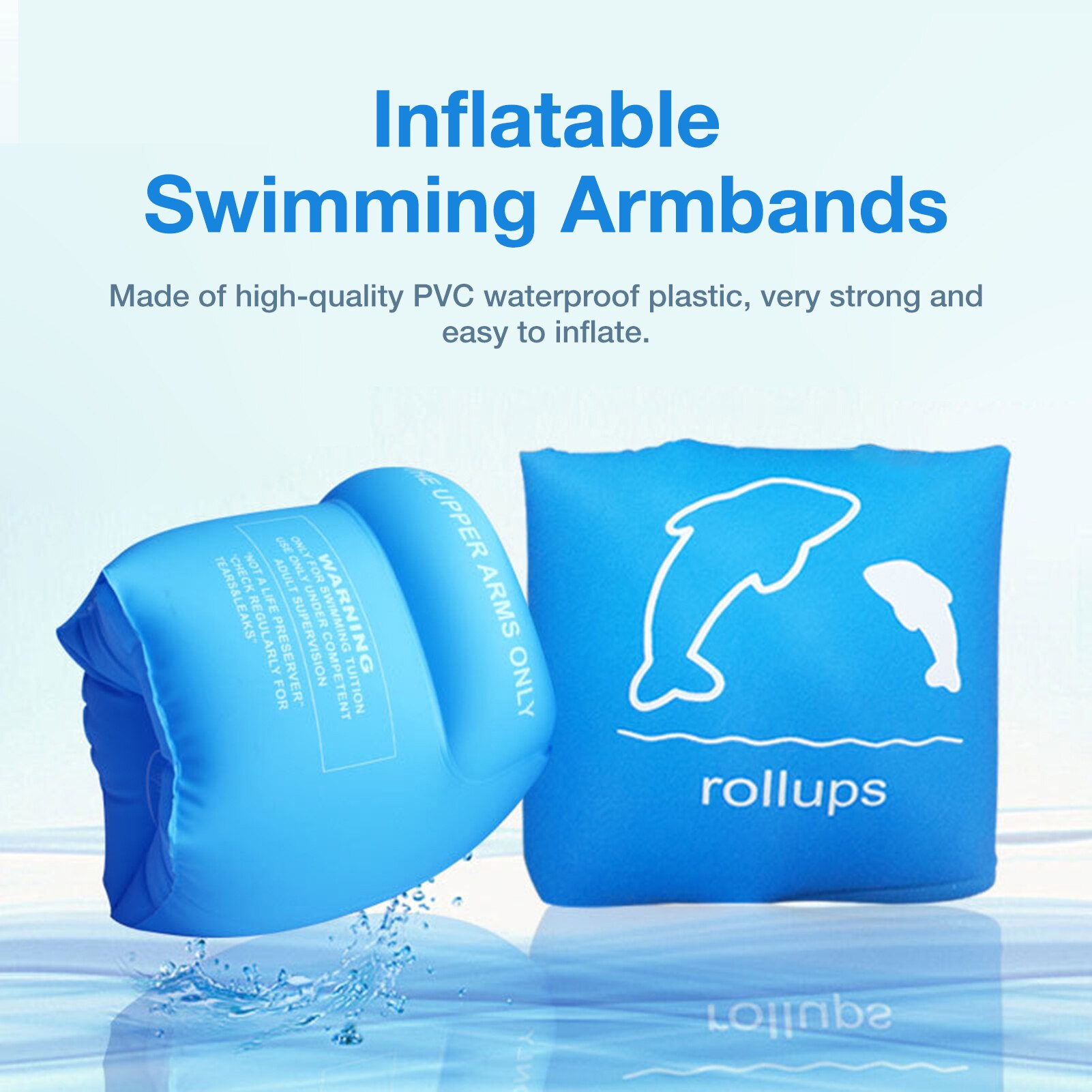 Brazo inflable de natación para niños y adultos, flotador de seguridad, para natación, para aprender a nadar, accesorio deportivo