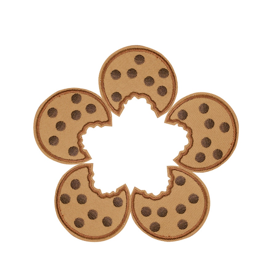 Cookie Voedsel Patches Voor Kleding Ijzer Op Patches Voor Kleding Badges Kleding Iron-On Parches Applique Patches Voor Jeans 10 Pcs