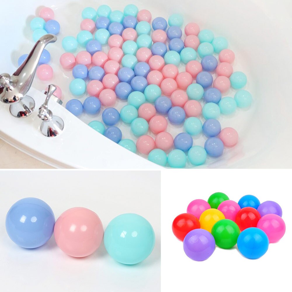 Bolas de plástico para piscina seca de 200 cm para niños y adultos, 5,5 unids/lote de bolas de plástico con forma de ola oceánica, en amarillo, rojo y rosa