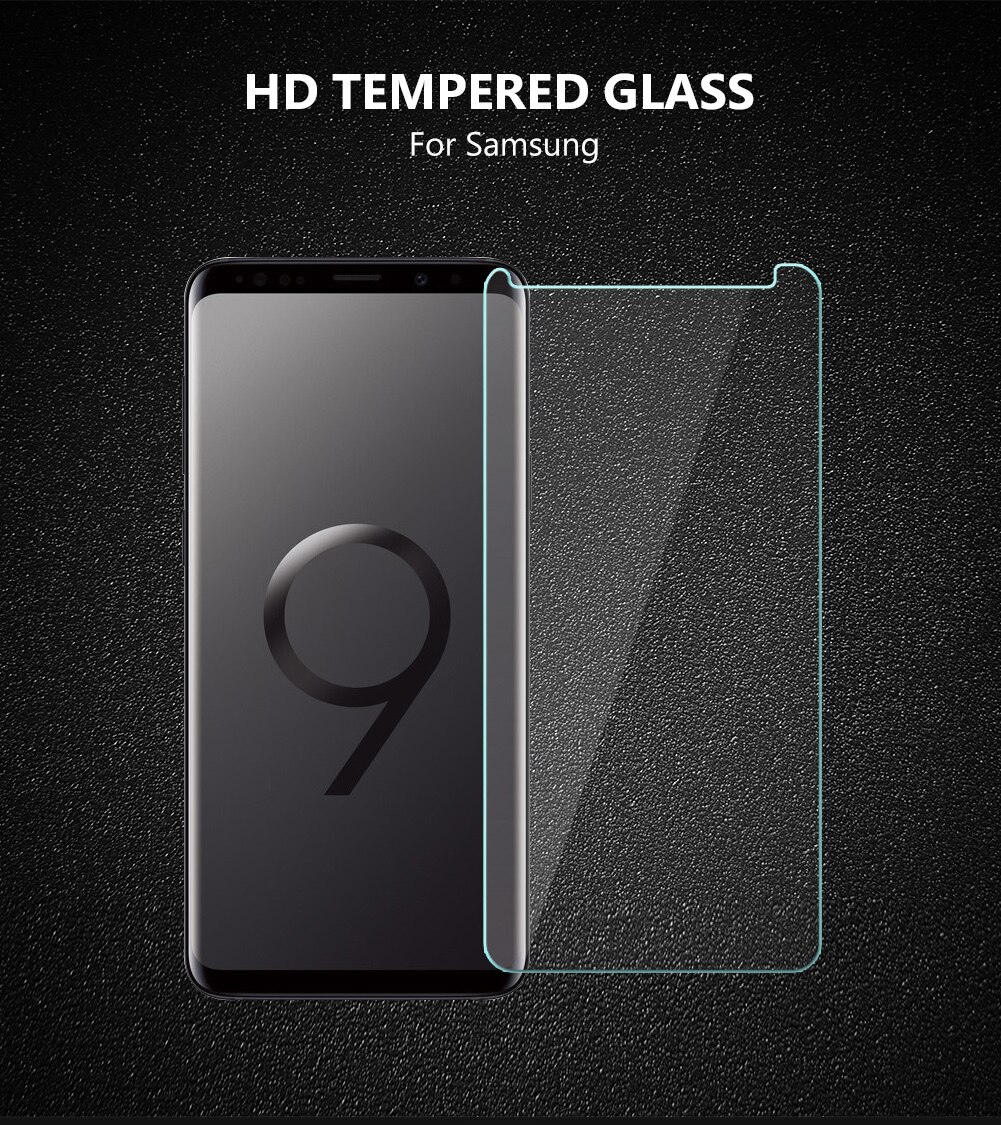 Iskunkestävä karkaistu lasi näytönsuoja 9h kovuus samsung galaxylle  s7 s7 edge  s8 s8 plus  s9 s9 plus note 8