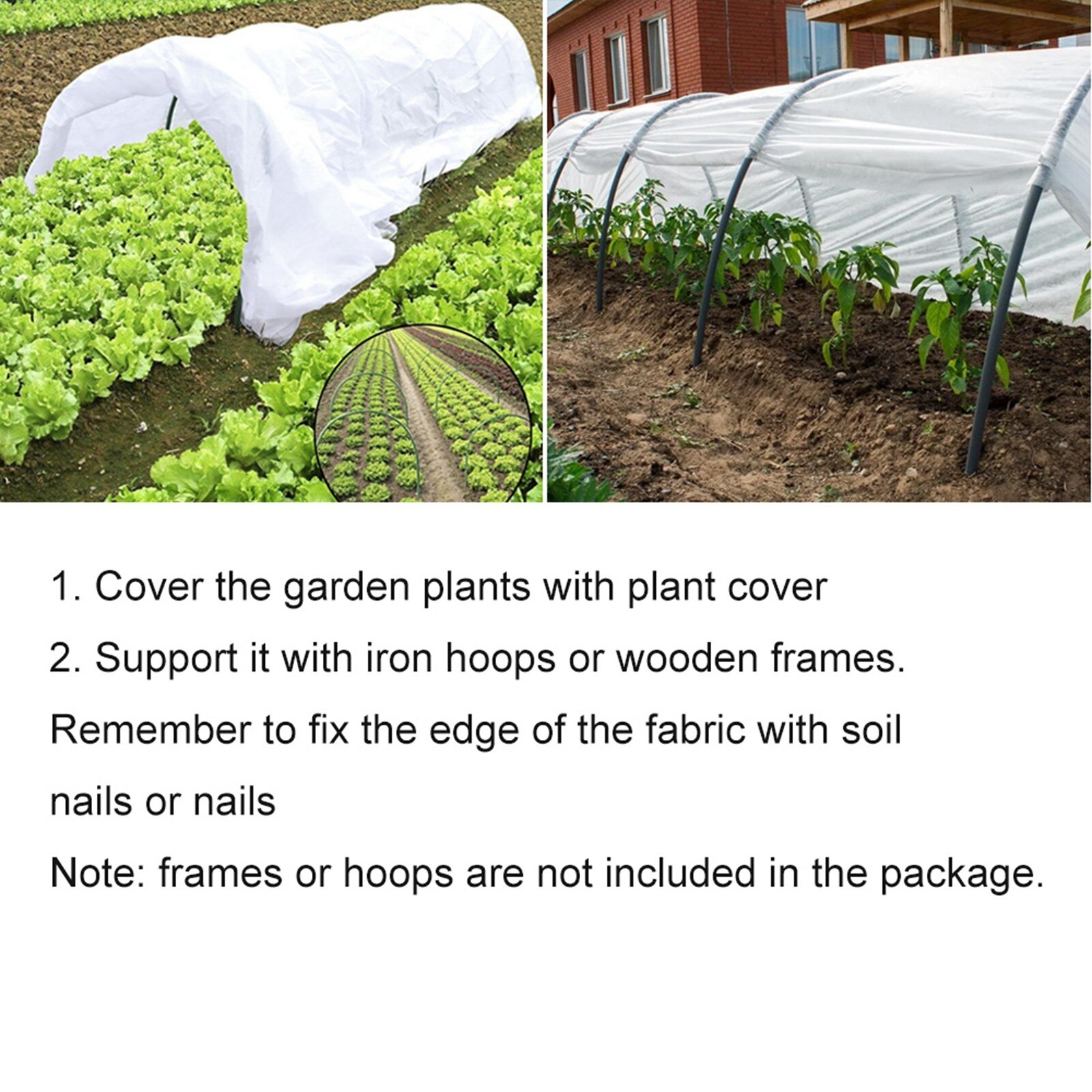 Floating Crop Cover Outdoor Frost Blanket Frost Cloth Garden Fabric Plant Cover Protection Blanket for Cold Winter Frost