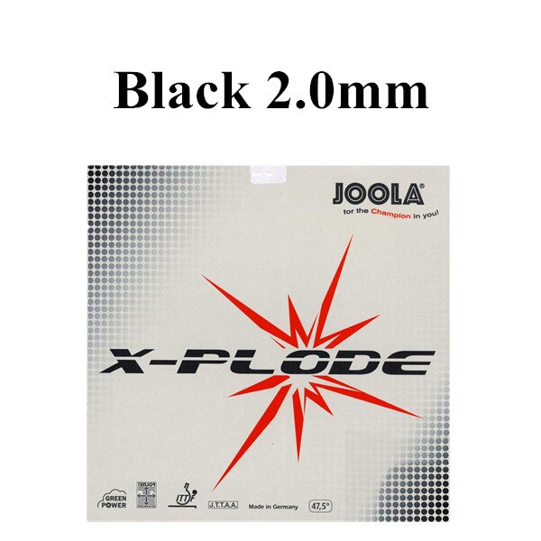 Joola express x-plode speed & spin bordtennis gummi bumser i ping pong gummi med svamp: Sort 2.0mm