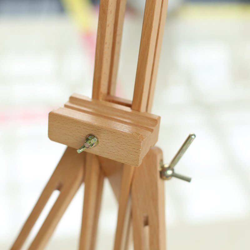 Verstelbare Kunstenaar Schildersezel Stand Massief Beukenhout Draagbare Inklapbare Telescopische Statief Schildersezel Schilderij Tekening Canvas Schetsboek