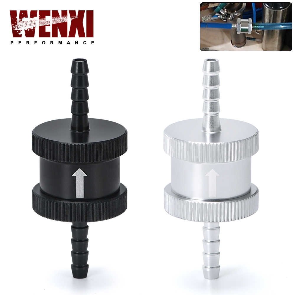 1/8" 4mm Non Return One Way Fuel Check Valve Aluminium Alloy Petrol Diesel WX-FCV04