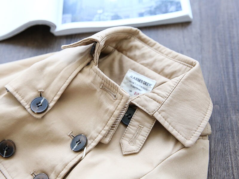 Trench-coat à longue ceinture pour fille, manteau coupe-vent d'automne pour enfant de 2, 3, 4, 5, 6, 7, 8, 9, 10, 11 ans